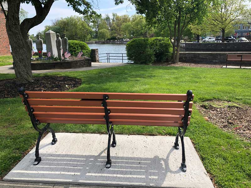 Public Works Has Begun To Install The Dedicated Park Benches Donated