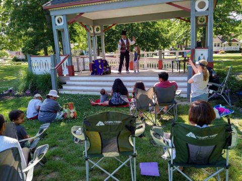 Magic Show in Association Park stage