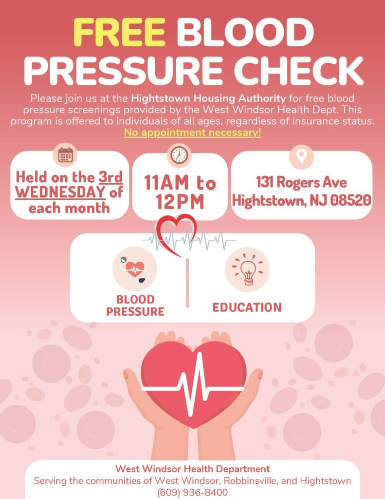 Free Blood Pressure Checks & Health Info (Women's Health & Fitness Day)