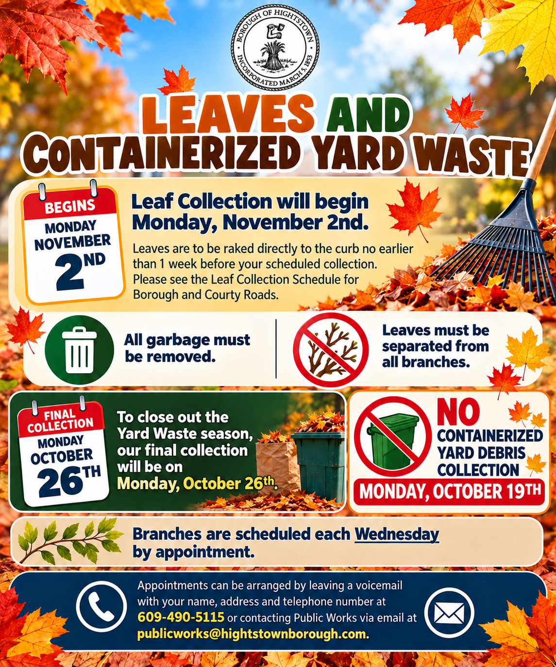 Leaves & Containerized Yard Waste